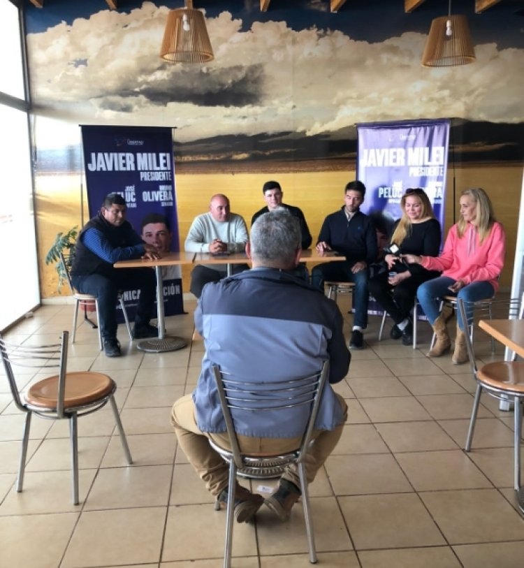 La Libertad Avanza" visito los departamentos de Calingasta y Valle fertil