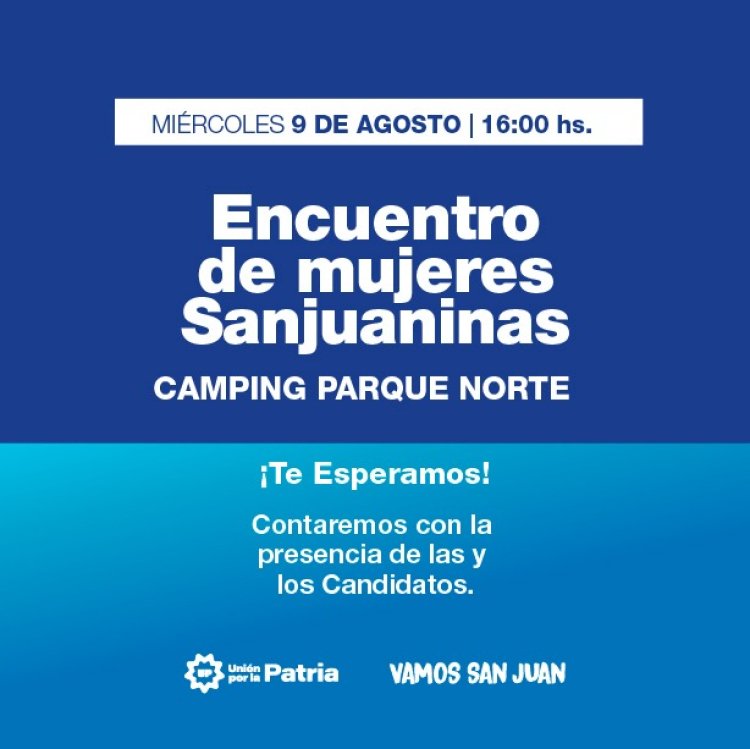 Encuentro de Mujeres Sanjuaninas para la reflexión y el diálogo