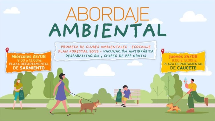 En Sarmiento y Caucete, se realizarán “Abordajes Ambientales”
