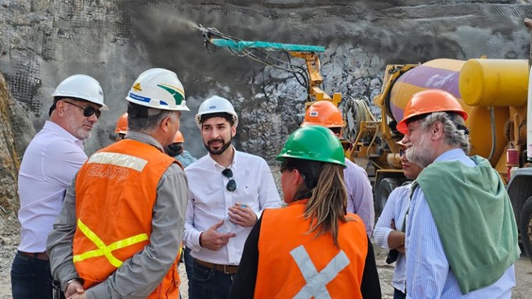 Representantes del BID y el Fondo Fiduciario visitaron el Túnel de Zonda