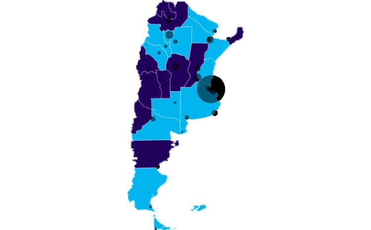 Así quedó el mapa de Argentina tras las elecciones