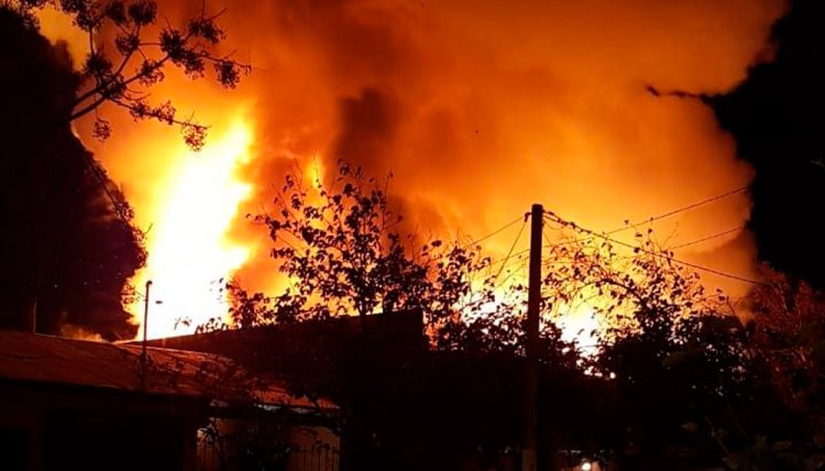 Más de 10 incendios en toda la provincia por el Zonda