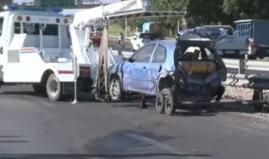Fuerte choque en Circunvalación generó caos