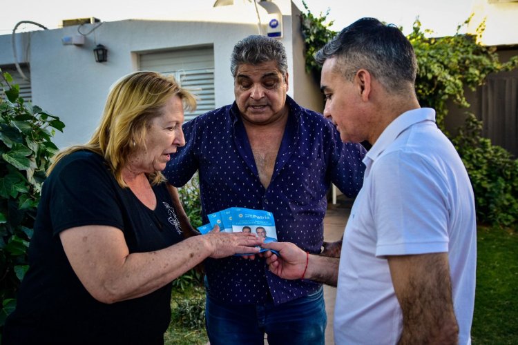 A días del Balotaje Gramajo visita a vecinos