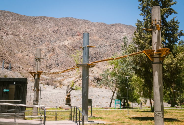 Un sector del Parque Aventura, en Rivadavia ya está habilitado
