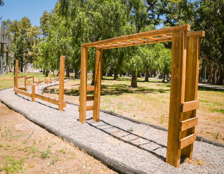 Un sector del Parque Aventura, en Rivadavia ya está habilitado