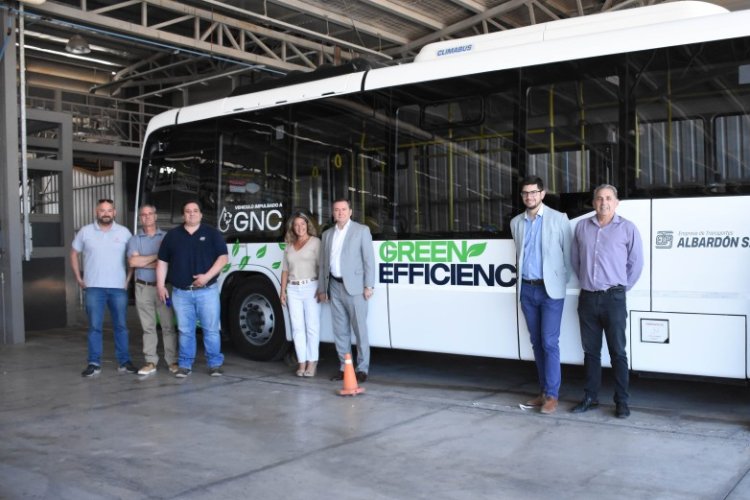 Ponen a prueba el primer colectivo a GNC de San Juan