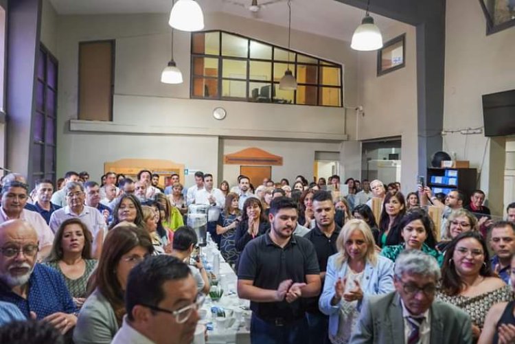 Junto a  trabajadores del municipio, Munisaga destacó el compromiso con el vecino de Rawson