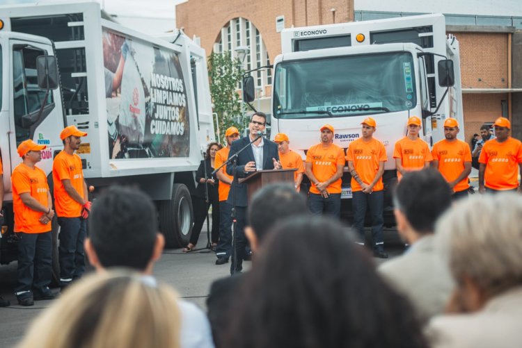 Con una inversión superior a los mil millones de pesos, Rawson presentó el nuevo sistema de recolección de residuos