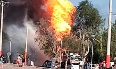 Terrible explosión en un negocio de garrafas en Rivadavia
