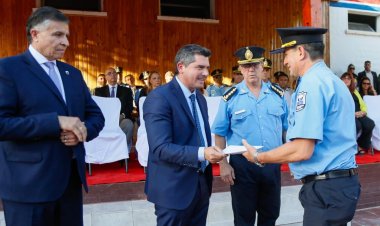 Orrego encabezó el acto de asunción del subjefe de la Policía de San Juan