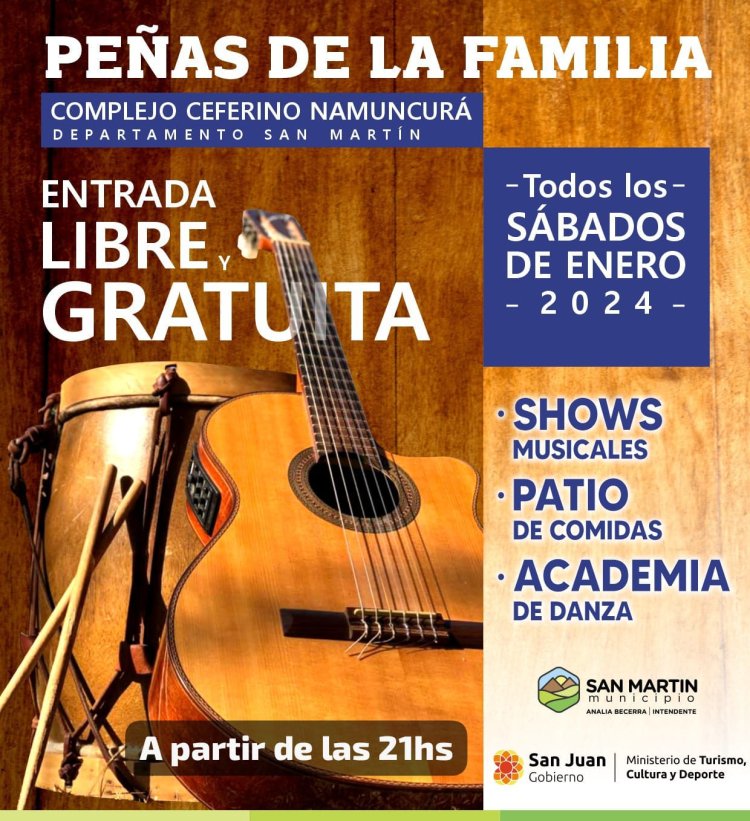 Vuelven las multitudinarias Peñas de la Familia en San Martín"