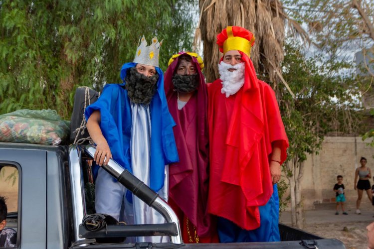 La ilusión de los Reyes Magos invadió Rivadavia