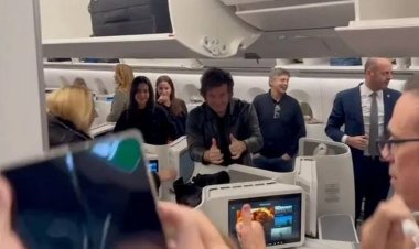 Milei llegó al país tras su primera gira