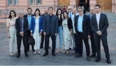 El diputado Nacional José Peluc , participo de la reunion con Javier Milei