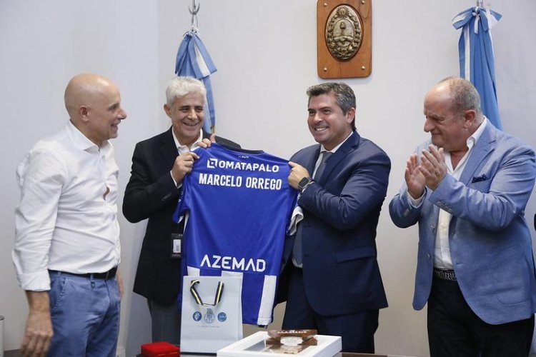 Orrego recibió al comité organizador de la Copa Intercontinental de Hockey sobre Patines