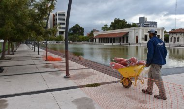 Comenzaron las mejoras en la Plaza del Bicentenario