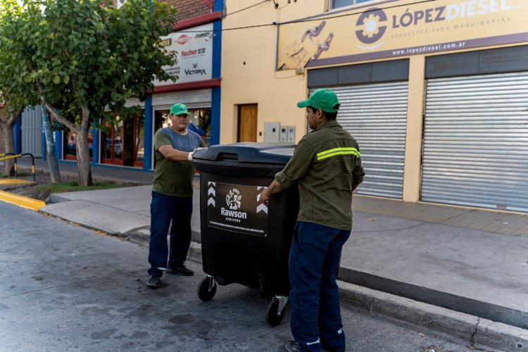 La contenerización avanza en Rawson: más zonas se suman al nuevo sistema de RSU