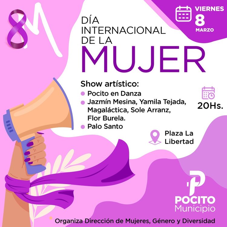 Pocito conmemora el 8M con un gran espectáculo musical