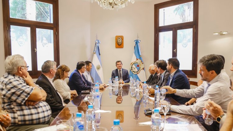 Orrego recibió al arzobispo de San Juan, Jorge Lozano