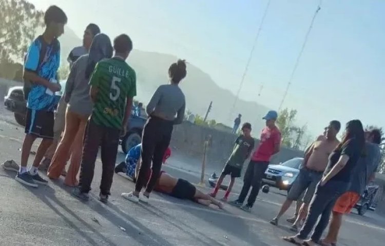 Motociclista sanjuanino grave tras un choque en Ruta 40