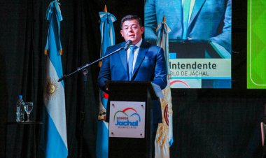 El intendente Matías Espejo ante el pueblo de Jáchal en el inicio de Sesiones