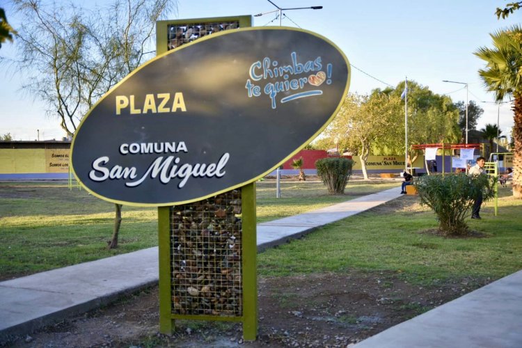 Una remodelada plaza para los vecinos de la Comuna San Miguel