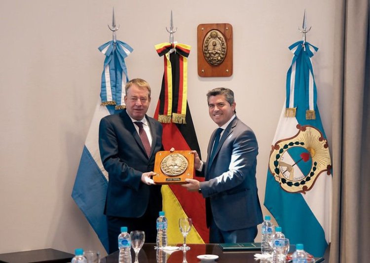 Marcelo Orrego recibió al embajador de Alemania en Argentina