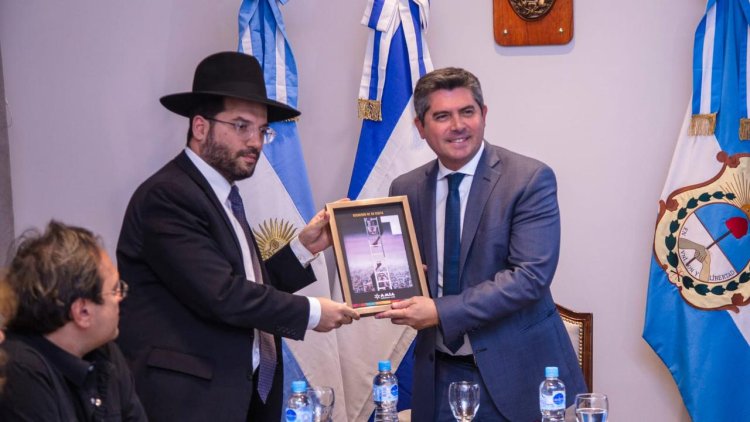 El gobernador se reunió con el presidente de la Federación de Comunidades Judías en Argentina