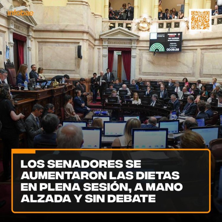 Aumento a senadores: “Los únicos que votaron en contra son de La Libertad Avanza”