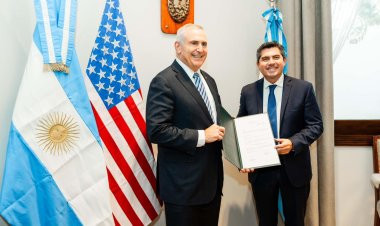 El gobernador Orrego recibió al embajador de Estados Unidos