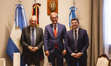 Orrego recibió la visita del ministro de la Embajada de Alemania