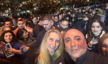 José Peluc estuvo en la presentación del libro de Milei