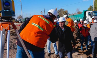 Orrego recorrió la obra de ensanche de Calle 5