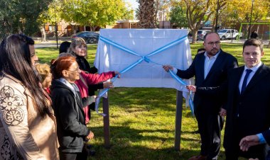 Rivadavia inauguró la Plaza María Auxiliadora