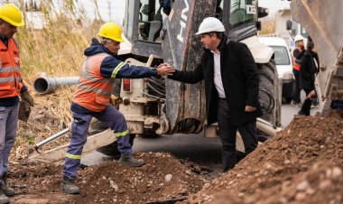 Orrego recorrió una obra de agua potable que beneficiará a casi 40 mil habitantes