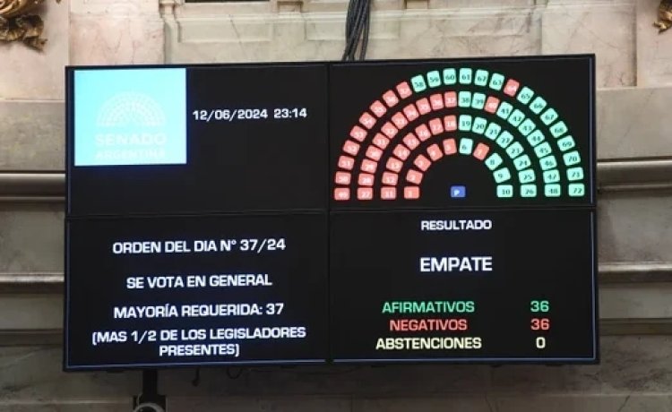 El Senado aprobó el mega proyecto en general con el desempate de Villarruel