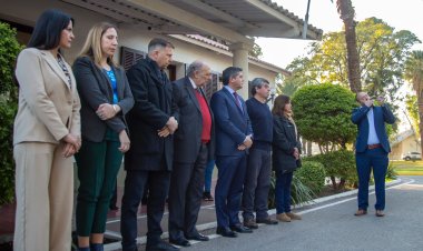 Orrego recibió a las autoridades de la Sociedad Israelita por el 30° aniversario del atentado a la AMIA