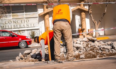 Remodelan la Plaza La Libertad para festejar un nuevo aniversario del departamento