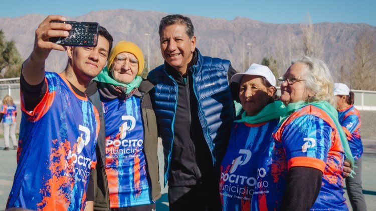 Las personas mayores de Pocito disfrutaron una jornada con múltiples juegos y deportes