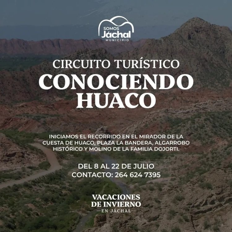 Jáchal, es tu mejor opción para estas vacaciones