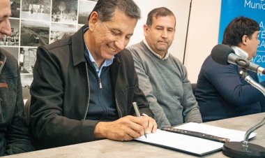 Pocito firma convenio con el Conicet para trabajar en el ordenamiento territorial