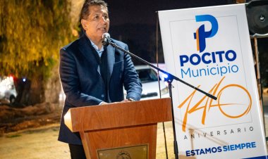 Inauguraron iluminación en Calle 11 entre Ruta 40 y Alfonso XIII