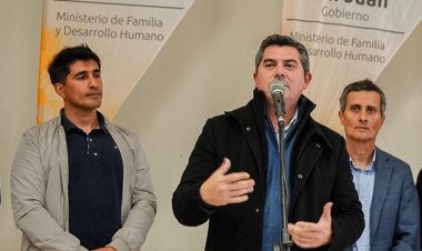 Orrego anunció la reactivación de la obra del hospital de Calingasta