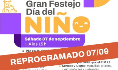 Capital reprograma el Festejo del Día del Niño por las condiciones climáticas
