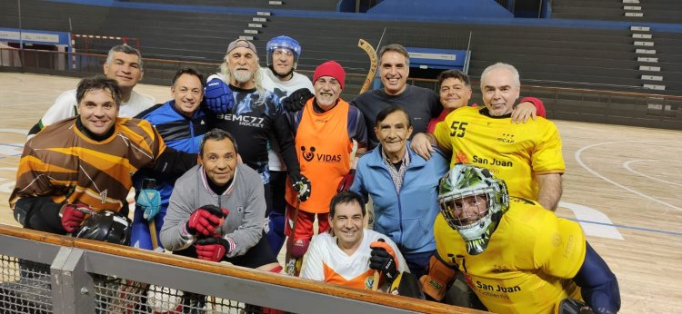 Los veteranos del hockey sobre patines, otra vez presentes en el Cantoni