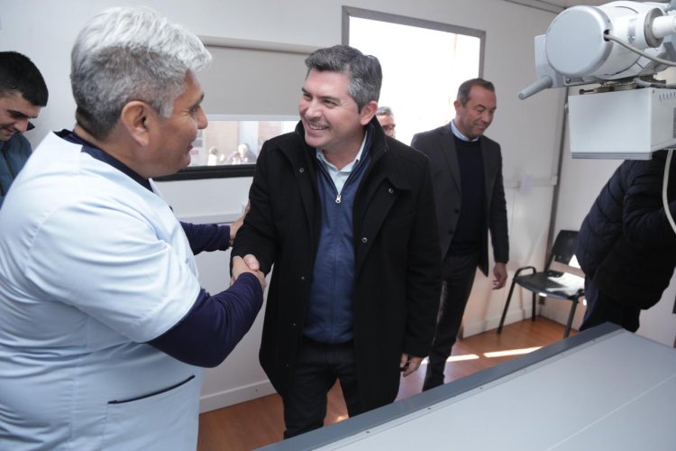 Orrego anunció la reactivación de la obra del hospital de Calingasta