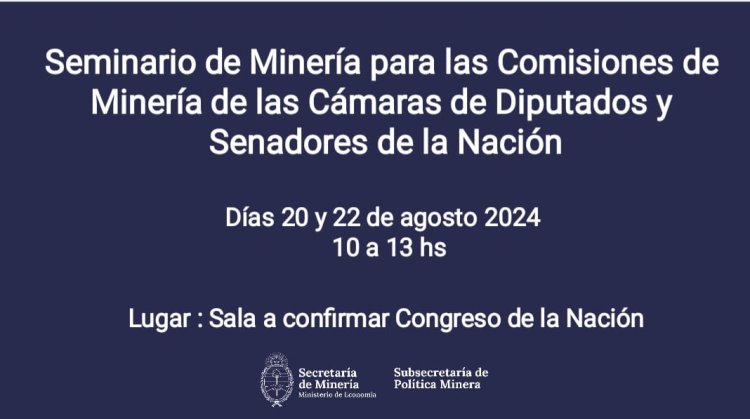 Seminario sobre Minería en el Congreso Nacional