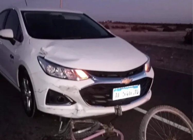 Un joven ciclista fue atropellado por un automóvil en 9 de Julio
