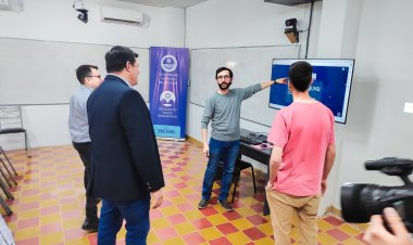 Espejo participó de la inauguración del aula híbrida de la UNSJ en Jáchal